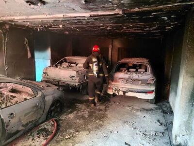  آتش‌سوزی‌ خطرناک در همدان/ ۱۲ مصدوم راهی بیمارستان شدند