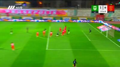  گل اول خیبر به پرسپولیس + ویدئو