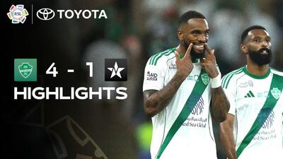  خلاصه بازی الاهلی عربستان 4-1 النجمه (هت تریک ایوان تونی)