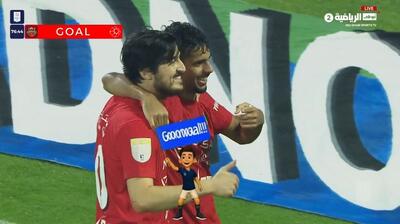  گل پنجم شباب الاهلی به الظفره (پاس گل سردار آزمون)