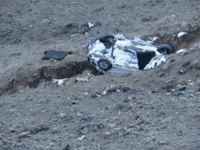  سقوط «دنا» به دره در جاده چالوس/ ۳ نفر کشته شدند+ فیلم