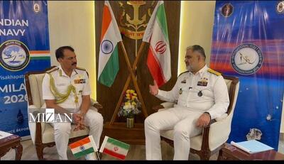  دیدار فرمانده نیروی دریایی ارتش جمهوری اسلامی ایران با فرمانده نیروی دریایی هند