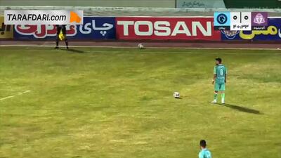  ضربه آزاد تماشایی مهدی نجفی و گل اول پیکان مقابل آلومینیوم - پارس فوتبال