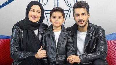  عکس/ خلاقیت شهرداری تهران برای تبلیغ فرزندآوری با نصب بنر گلوریا هاردی و ساعد سهیلی شاهکار کرد