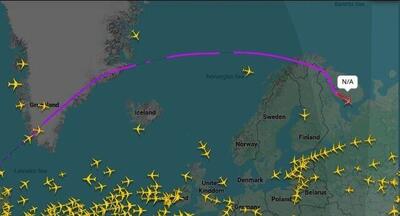  محو هواپیمای آمریکا پس از ورود به حریم هوایی روسیه