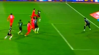  گل اول خیبر به پرسپولیس (احسان حسینی)