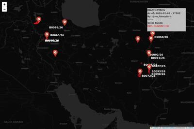  فوری/ نقاط وسیعی از کشور نوتام اعلام شده