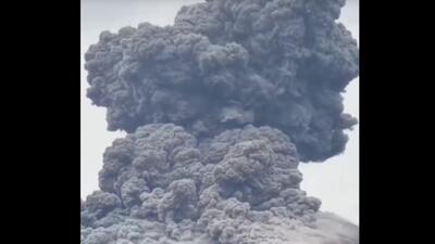  فوران آتشفشان در کانلاون فیلیپین