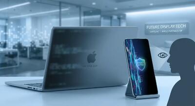  آیا فناوری نمایشگر حریم خصوصی سامسونگ به مک‌ بوک‌ های اپل می‌آید؟