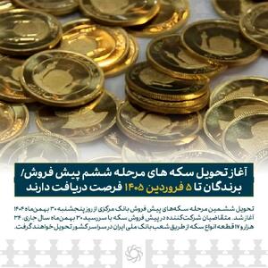  تحویل سکه‌های پیش فروش بانک مرکزی از ۳۰ بهمن‌ماه آغاز شد