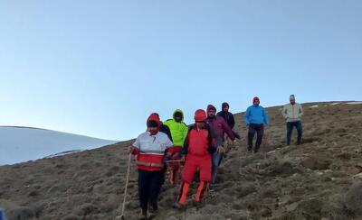  عملیات ۱۲ ساعته انتقال پیکر طبیعت‌گرد فوت‌شده از ارتفاعات پیرداغی شهرستان هریس