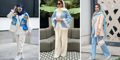  11 ایده ست کردن آبی و کرم برای بهار 1405؛ ترکیب رنگی که فکرش را هم نمی‌کردید - چی بپوشم