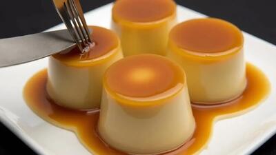  فقط شیر و موز! طرز تهیه پودینگ کارامل فقط با ۲ ماده اولیه در ۵ دقیقه!