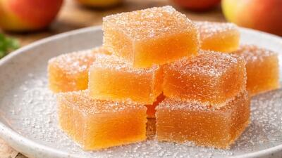  طرز تهیه پاستیل پرتقال بدون نیاز به ژلاتین / فقط با ۳ ماده اولیه