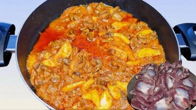  طرز تهیه قورمه سنگدان مرغ / پرپروتیین، خوشمزه و اقتصادی