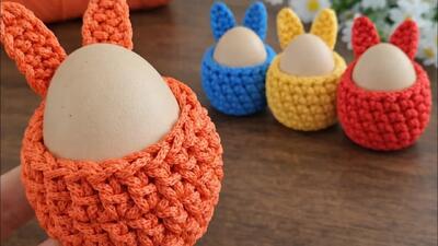  آموزش جا تخم مرغی قلاب بافی | یه ایده ناز و بامزه برای سفره هفت سین