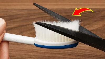  ۱۴ ترفند با مسواک برای خانوم های خانه دار!