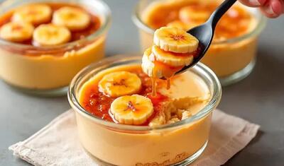  فقط شیر و موز! طرز تهیه دسر ایتالیایی در ۱۵ دقیقه! بدون نیاز به پخت!