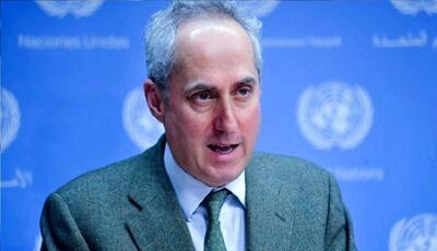  سخنگوی سازمان ملل: نگران تشدید لفاظی‌ها در منطقه مانند رزمایش‌ها یا افزایش حضور نظامی دریایی بسیار نگران هستیم/ ایران و آمریکا برای حل اختلافات، دیپلماسی را ادامه دهند