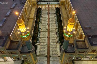  تصاویر؛ سفره افطار در حرم امام علی(ع)