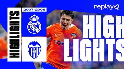  بازی جذاب رئال مادرید 2-3 والنسیا (2008 با دبل داوید ویا)