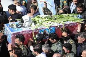  پیکر خلبان شهید فیروزمند در تبریز تشییع شد