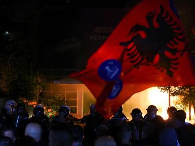  درگیری میان معترضان و پلیس در پایتخت آلبانی