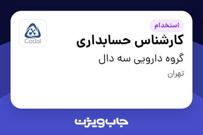 استخدام کارشناس حسابداری در گروه دارویی سه دال