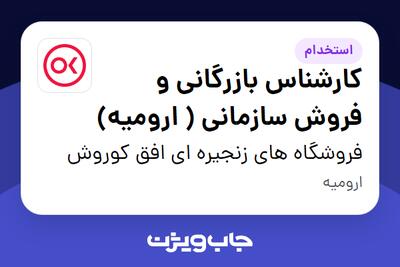  استخدام کارشناس بازرگانی و فروش سازمانی ( ارومیه) در فروشگاه های زنجیره ای افق کوروش