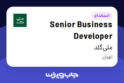  استخدام Senior Business Developer در ملی‌گلد
