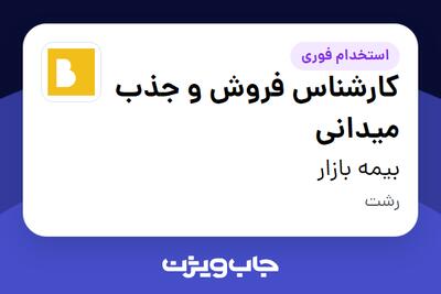  استخدام کارشناس فروش و جذب میدانی در بیمه بازار