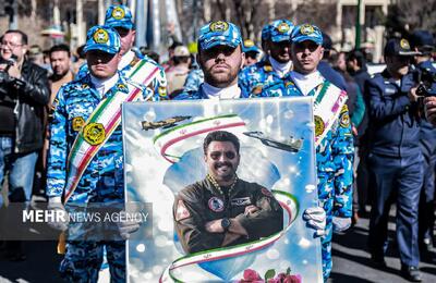 پیکر شهید سرتیپ دوم خلبان «مهدی فیروزمند» در تبریز تشییع شد
