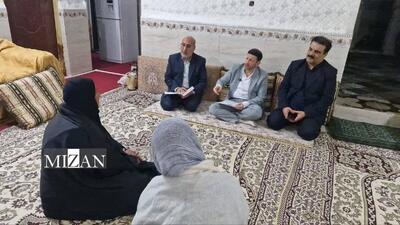  رئیس‌کل دادگستری استان بوشهر با ۱۵ خانواده زندانی نیازمند در مناطق عالیشهر و چغادک دیدار کرد