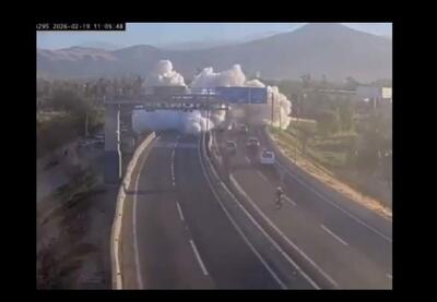  تصادف و انفجار کامیون گاز مایع وسط بزرگراه | نفت ما