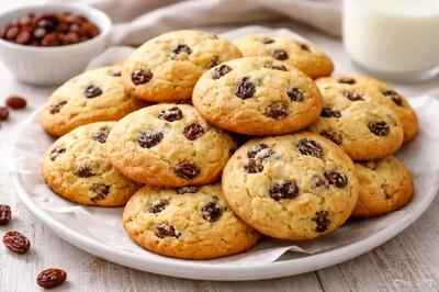  دستور پخت شیرینی کشمشی لطیف خانگی با نکات طلایی قنادی