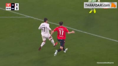  گل آنته بودیمیر به رئال مادرید از روی نقطه پنالتی (اوساسونا 1-0 رئال مادرید) - پارس فوتبال