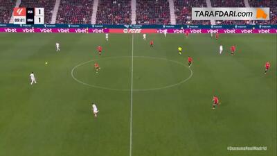  گل زیبای رائول گارسیا به رئال مادرید (اوساسونا 2-1 رئال مادرید) - پارس فوتبال