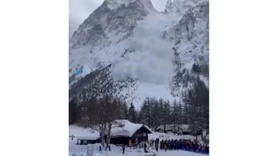  فیلم لحظه وقوع بهمن شدید در منطقه البروس