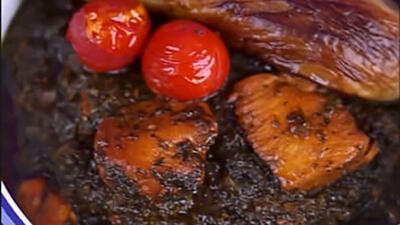  افطار امشب / خورشت مرغ و‌ گشنیز + فیلم