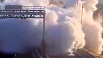  فیلم انفجار مرگبار کامیون حامل گاز در سانتیاگو