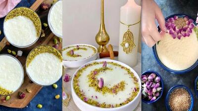  آموزش تزئین فرنی خانگی با 25 طرح خلاقانه برای سفره افطار، مدرسه و مجلس