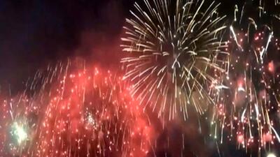  آتش بازی هیجان انگیز در اولین روز سال اسب در هنگ کنگ + فیلم