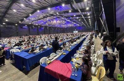  لبنان بزرگ‌ترین سفره افطار جهان را برای ثبت در «گینس» برپا کرد