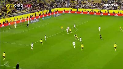  گل اول النصر به الحزم توسط رونالدو+ ویدئو