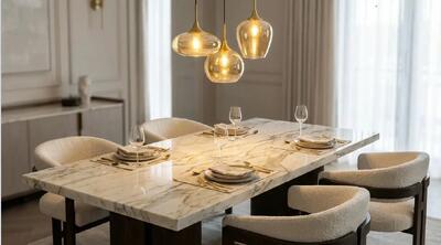  انتخاب میز نهار خوری سنگی