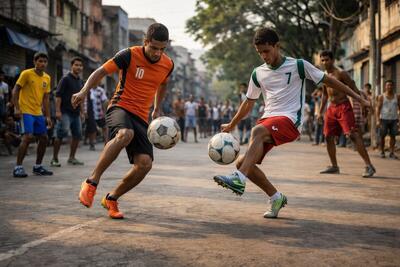  درخشش نوجوان یزدی در مسابقات کشوری فوتبال خیابانی