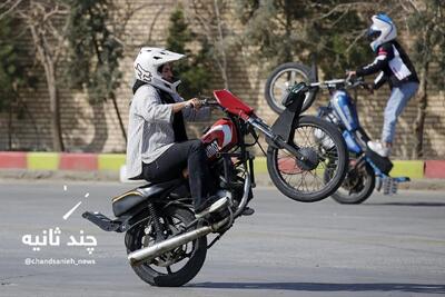  عکس/ آغاز آموزش موتورسواری زنان در جنوب تهران
