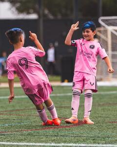  شادی گل پسران مسی و سوارز در اینترمیامی