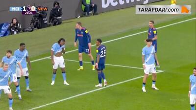  گل لوئیس هال به منچسترسیتی (منچسترسیتی 1-1 نیوکاسل)