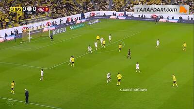  گل کریستیانو رونالدو به الحزم (النصر 1-0 الحزم)